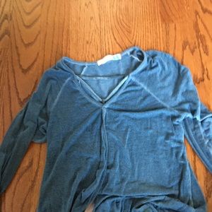 Blue long sleeve sweater